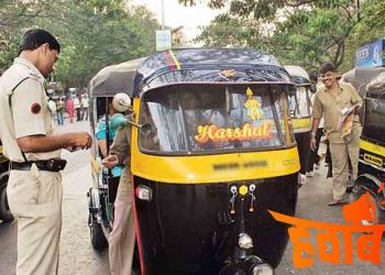 जब सीट बेल्ट नहीं पहनने पर ऑटो चालक का कटा जुर्माना