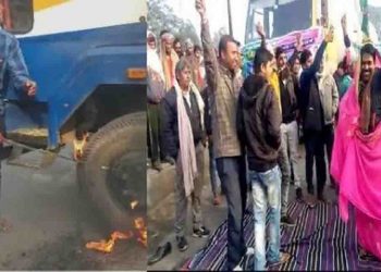 डीजे के धून पर पप्पू  यादव के समर्थक गांधी सेतू पर वाहनों में आग लगा रहे हैं : जाम के नाम पर ये कैसा तमाशा है