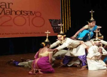 तस्वीर वर्ष 2018 में हुए बिहार महोत्सव की है । यह गोवा में हुआ था ।