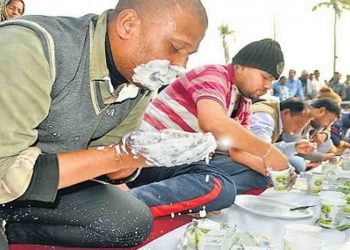 और पटना वाले तीन मिनट में चट कर गए 10 क्विंटल दही : जहानाबाद के प्रणय शंकर लगातार चौथी बार बने दही सम्राट