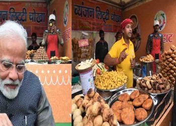 जब पीएम मोदी ने खाया लिट्टी चोखा, पीया कुल्हड़ वाली चाय