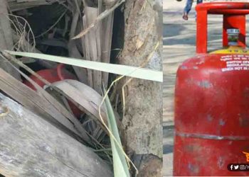 होलिका दहन के लिए रखे लकड़ी के ढेर में मिला सिलेंडर बम, सकते में पुलिस से पब्लिक तक