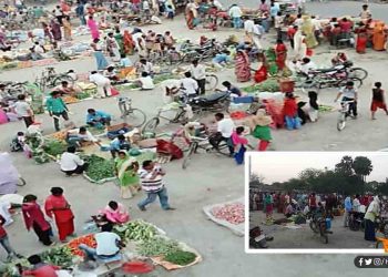 बिहार के गाँवों में नही है लॉकडाउन का कोई असर, पहले की तरह ही लगती है भीड़