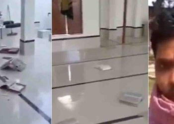 गोरखपुर: मस्जिद से अज़ान देने पर स्थानीय लोगों ने किया हंगामा, की तोड़फोड़