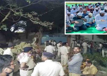 मधुबनी में एक साथ नमाज पढ़ रहे थे सौ लोग, पुलिस के मना करने पर किया पथराव, चलाई गोली