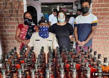 शराब तस्करी कर रहा था पटना के गर्ल्स होस्टल का संचालक, रास्ते में कार पलटी तो किस्मत फूट गयी