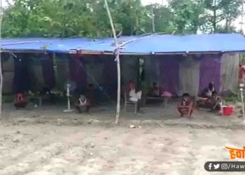 घर में नहीं क्वारंटीन की जगह जंगल में तंबू बनाकर रह रहे प्रवासी मजदूर, दिन में धूप तो रात में मच्छर सता रहे