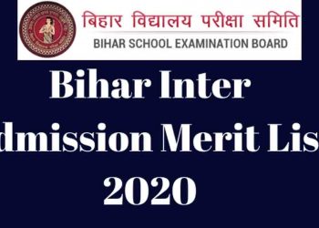 BIhar, Inter Admission, Inter Admission 2020, Merit List Bihar INter,