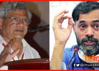 Delhi Riots, delih danga, Yogendra Yadav, sitaram Yechuri, Apurvanand,