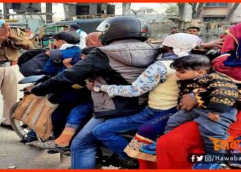7 People in one motorcycle, Bihar Moter Vechile rule, Mote law, Bihar news, Bihar hindi news, Bihar Khabar,