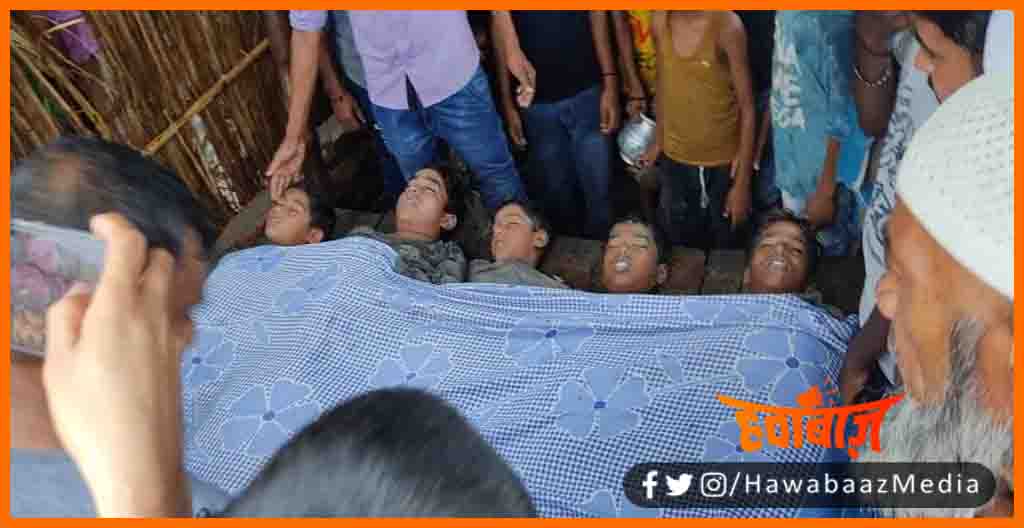 5 Dead due to draining in water, Sahara me 5 bachche ki maut, Bihar news, Saharsa news, Bihar khabar, Saharsa basti news,